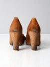 vintage Michael Kors suede fringe high heels size 8