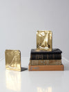 vintage brass nautical bookends