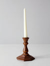 vintage wood candlestick