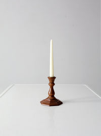 vintage wood candlestick