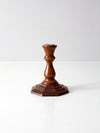 vintage wood candlestick