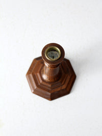 vintage wood candlestick