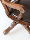 mid century wooden desk chair