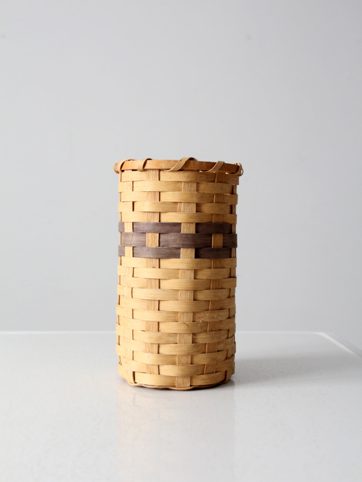 vintage hand-woven basket