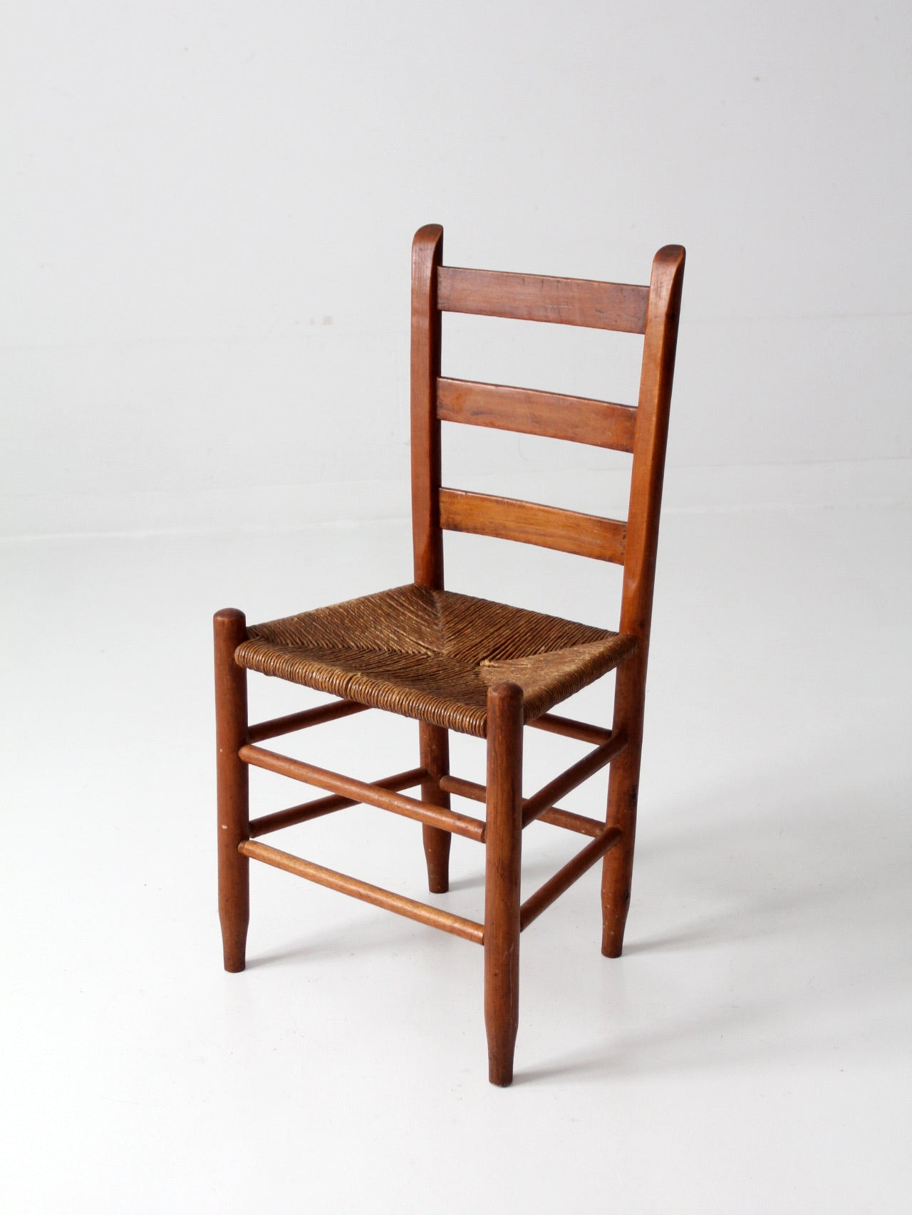 antique rush seat chair