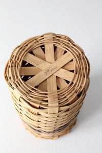 vintage hand-woven basket