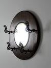 antique hall mirror with hooks