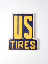 vintage U.S. Tires sign