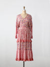 vintage 70s pink dress