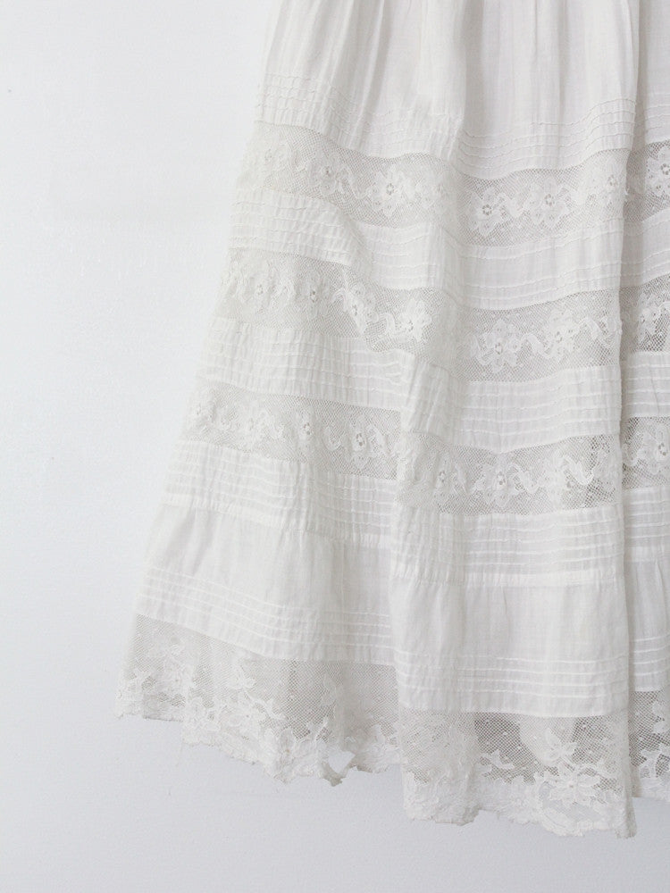 Victorian lace petticoat skirt