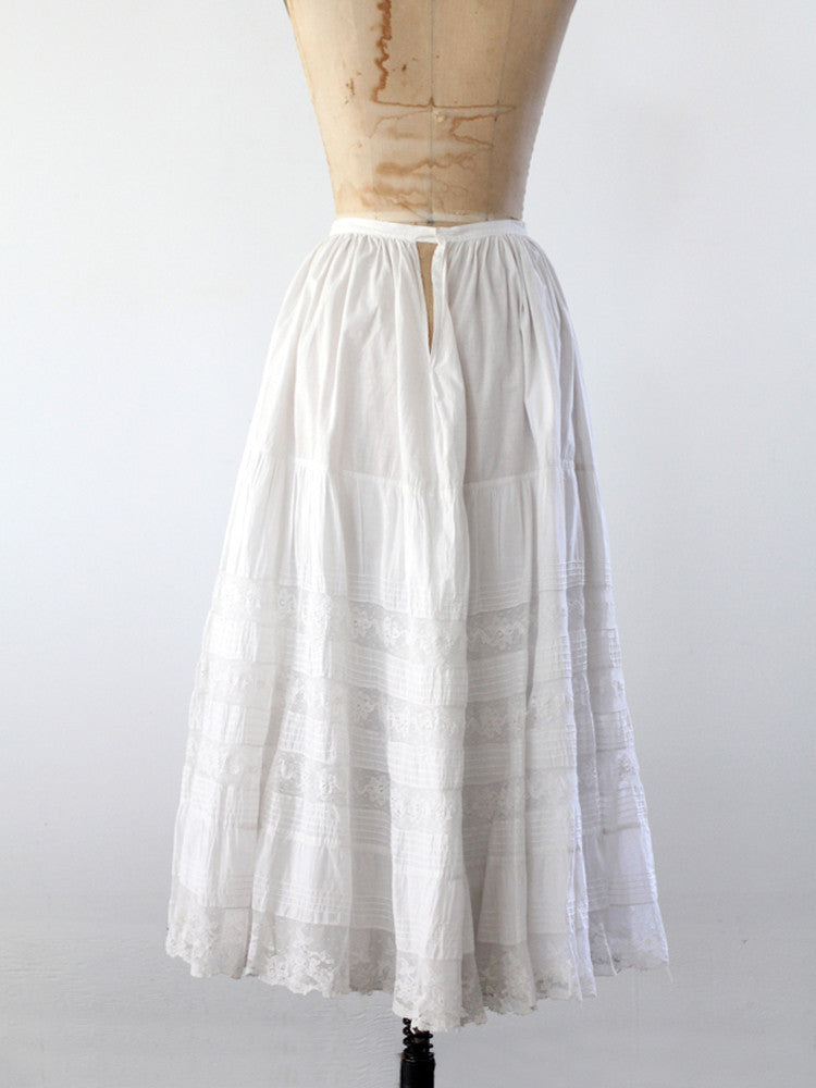 Victorian lace petticoat skirt