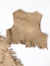 1950's kids suede vest