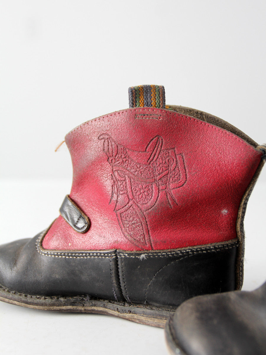 vintage 50s children's western boots
