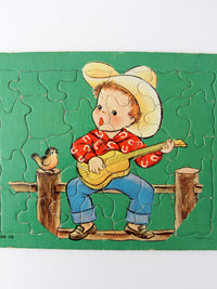 SIFO Co cowboy puzzle circa 1950