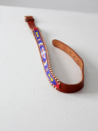 vintage beaded children's western belt