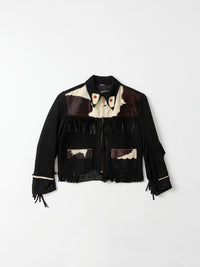 vintage children's western leather jacket