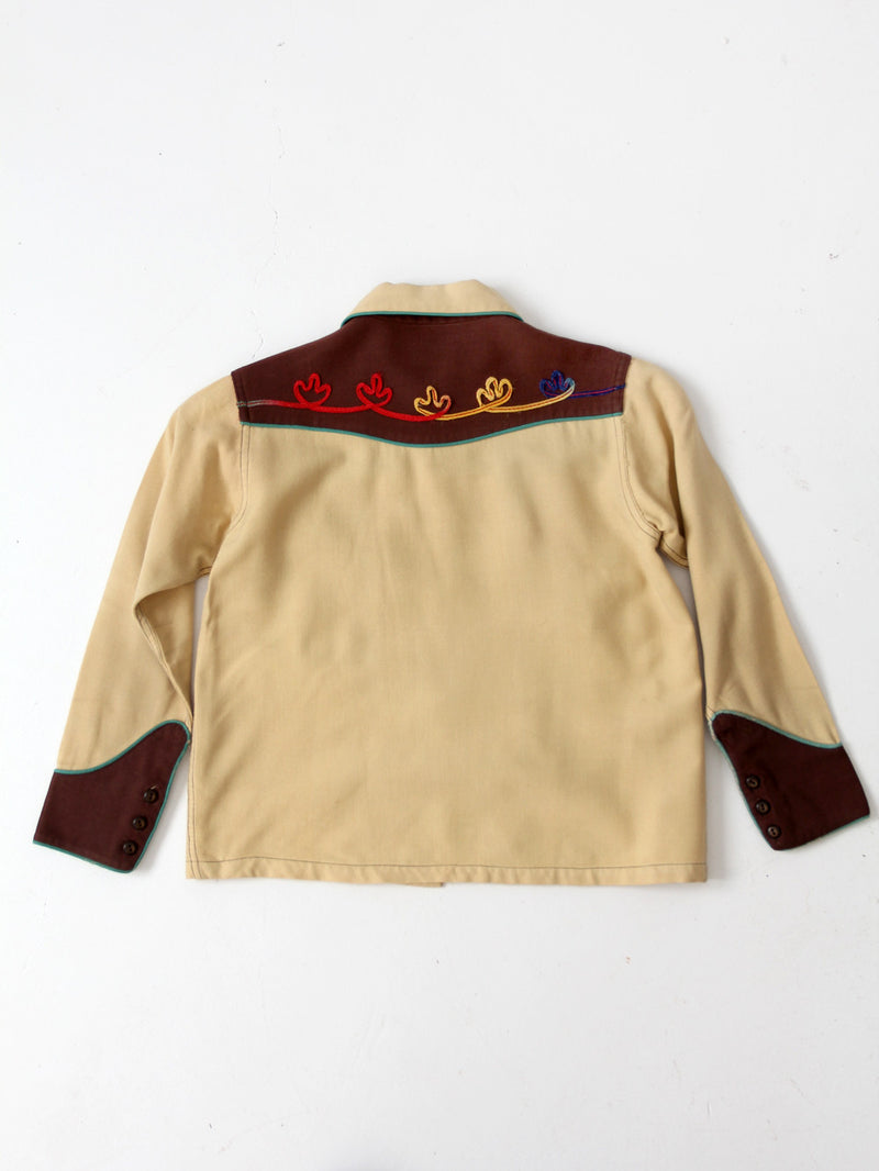 vintage 50s children's western shirt