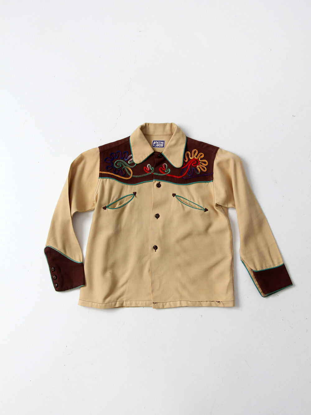 vintage 50s children's western shirt