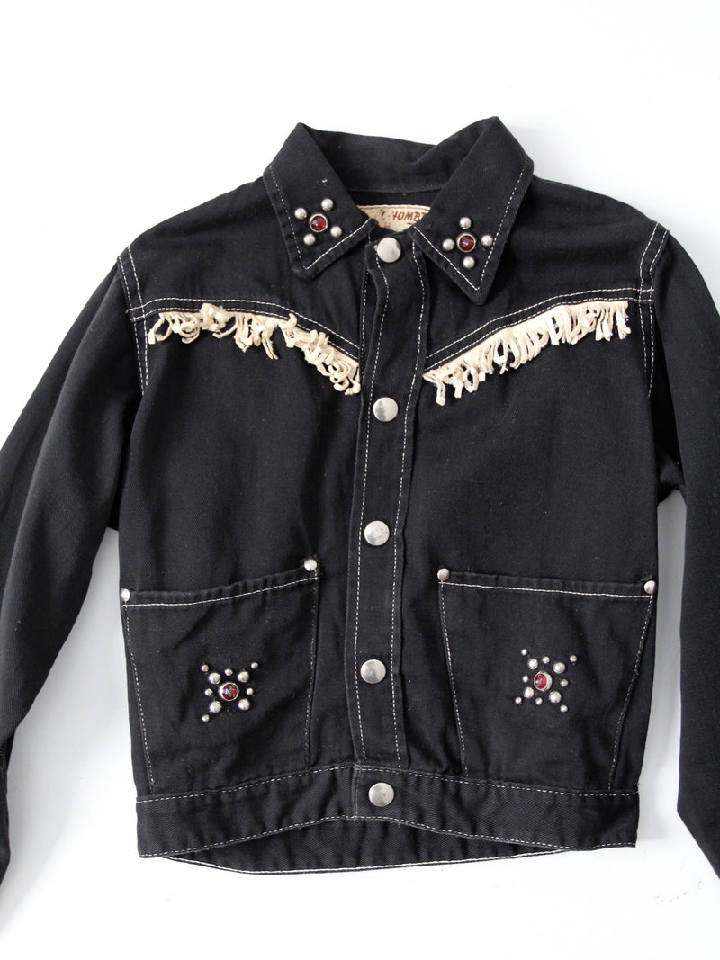 vintage children's western denim jacket