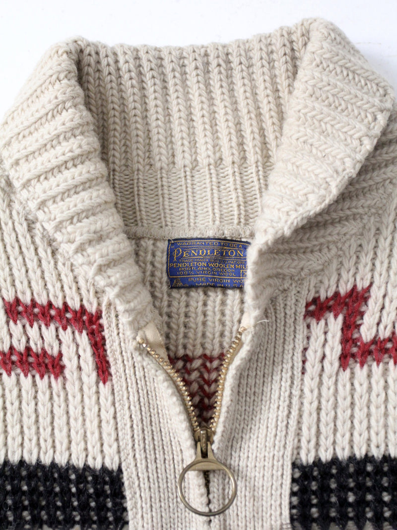 vintage 70s Pendelton Cowichan style sweater