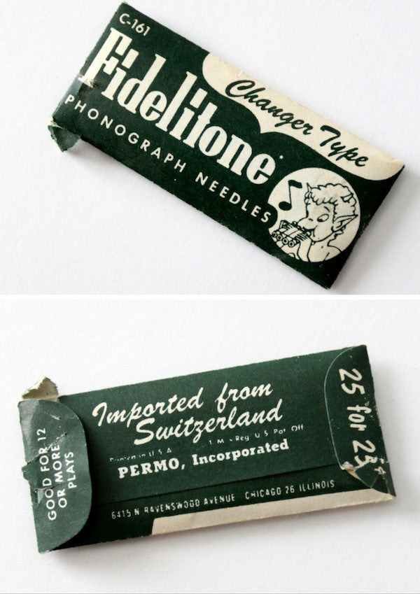 antique phonograph needle collection