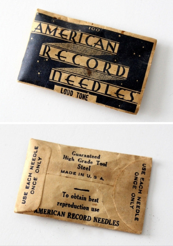 antique phonograph needle collection