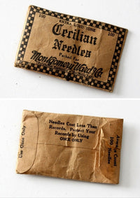 antique phonograph needle collection
