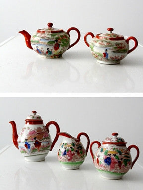 antique "Geisha Girl" Japanese porcelain dish collection