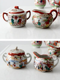antique "Geisha Girl" Japanese porcelain dish collection