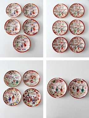 antique "Geisha Girl" Japanese porcelain dish collection