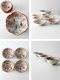 antique "Geisha Girl" Japanese porcelain dish collection