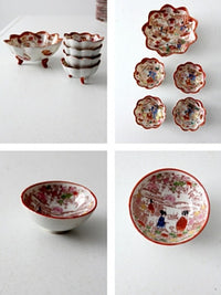 antique "Geisha Girl" Japanese porcelain dish collection