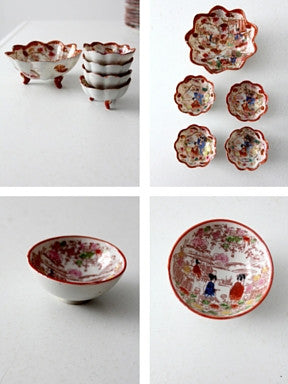 antique "Geisha Girl" Japanese porcelain dish collection