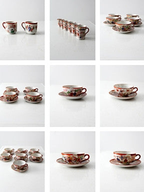 antique "Geisha Girl" Japanese porcelain dish collection