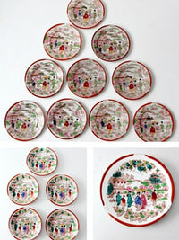 antique "Geisha Girl" Japanese porcelain dish collection