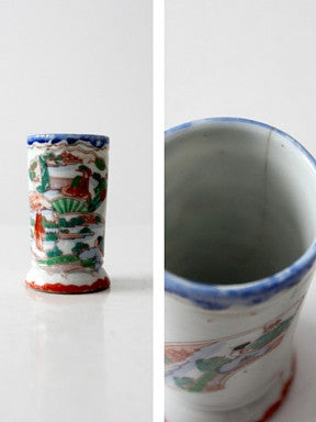 antique "Geisha Girl" Japanese porcelain dish collection