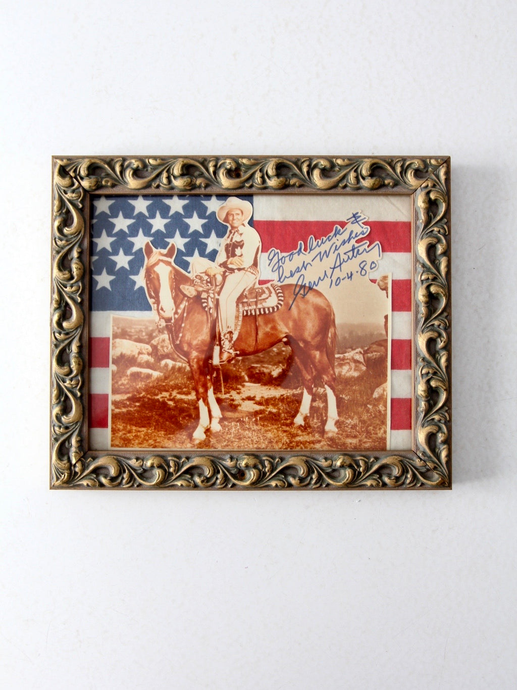 vintage Gene Autry signed photograph – 86 Vintage