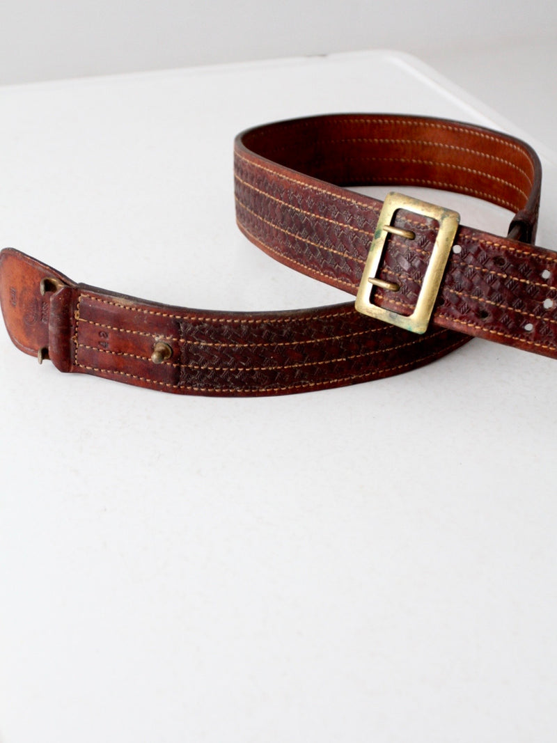 vintage leather utility belt by Bucheimer Clark