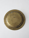 vintage Chinese etched brass bowl