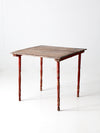 antique wooden folding table