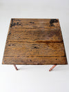 antique wooden folding table