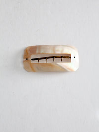 vintage mother of pearl hair brooch