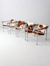 vintage Le Corbusier LC-1 sling chairs collection of 4