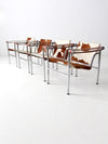 vintage Le Corbusier LC-1 sling chairs collection of 4
