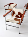 vintage Le Corbusier LC-1 sling chairs collection of 4