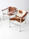 vintage Le Corbusier LC-1 sling chairs collection of 4