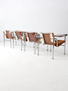vintage Le Corbusier LC-1 sling chairs collection of 4