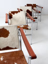 vintage Le Corbusier LC-1 sling chairs collection of 4