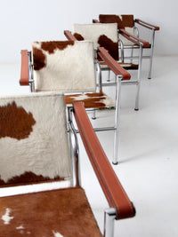 vintage Le Corbusier LC-1 sling chairs collection of 4