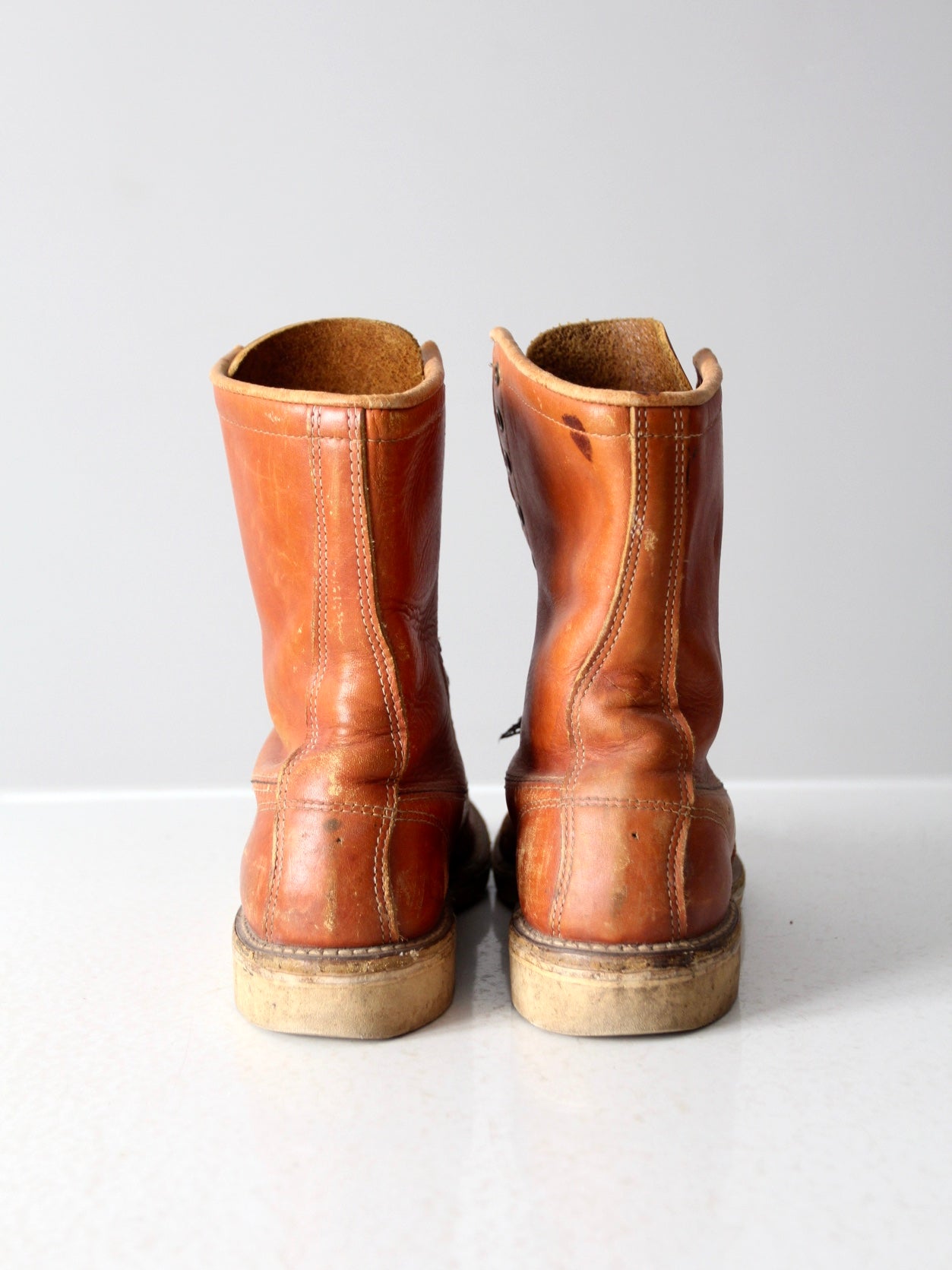 vintage women's lace up work boots - size 8 – 86 Vintage